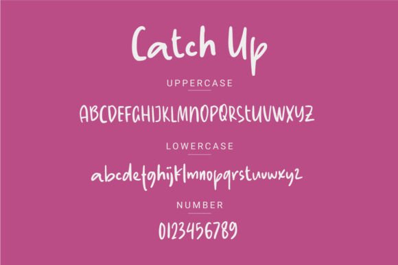Catch Up Font - Preview 1