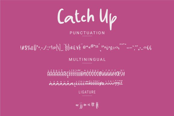 Catch Up Font - Preview 2