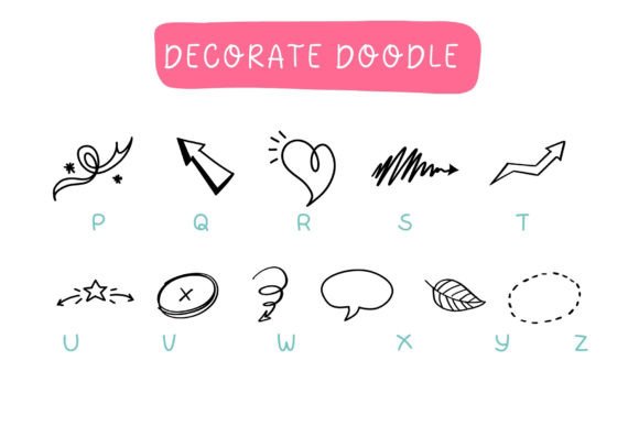 Decorate Doodle Font - Preview 2