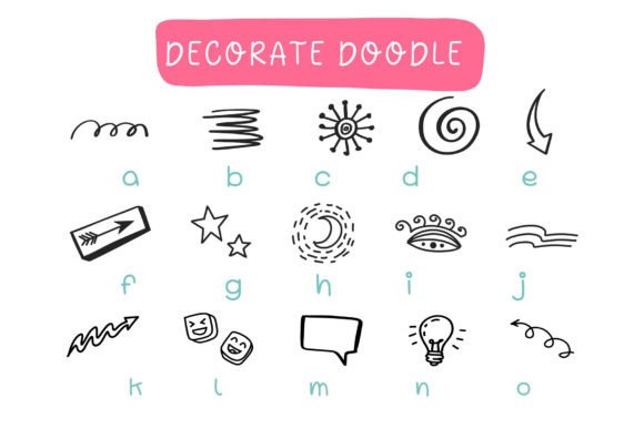 Decorate Doodle Font - Preview 3