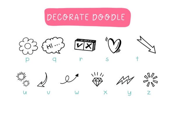Decorate Doodle Font - Preview 4