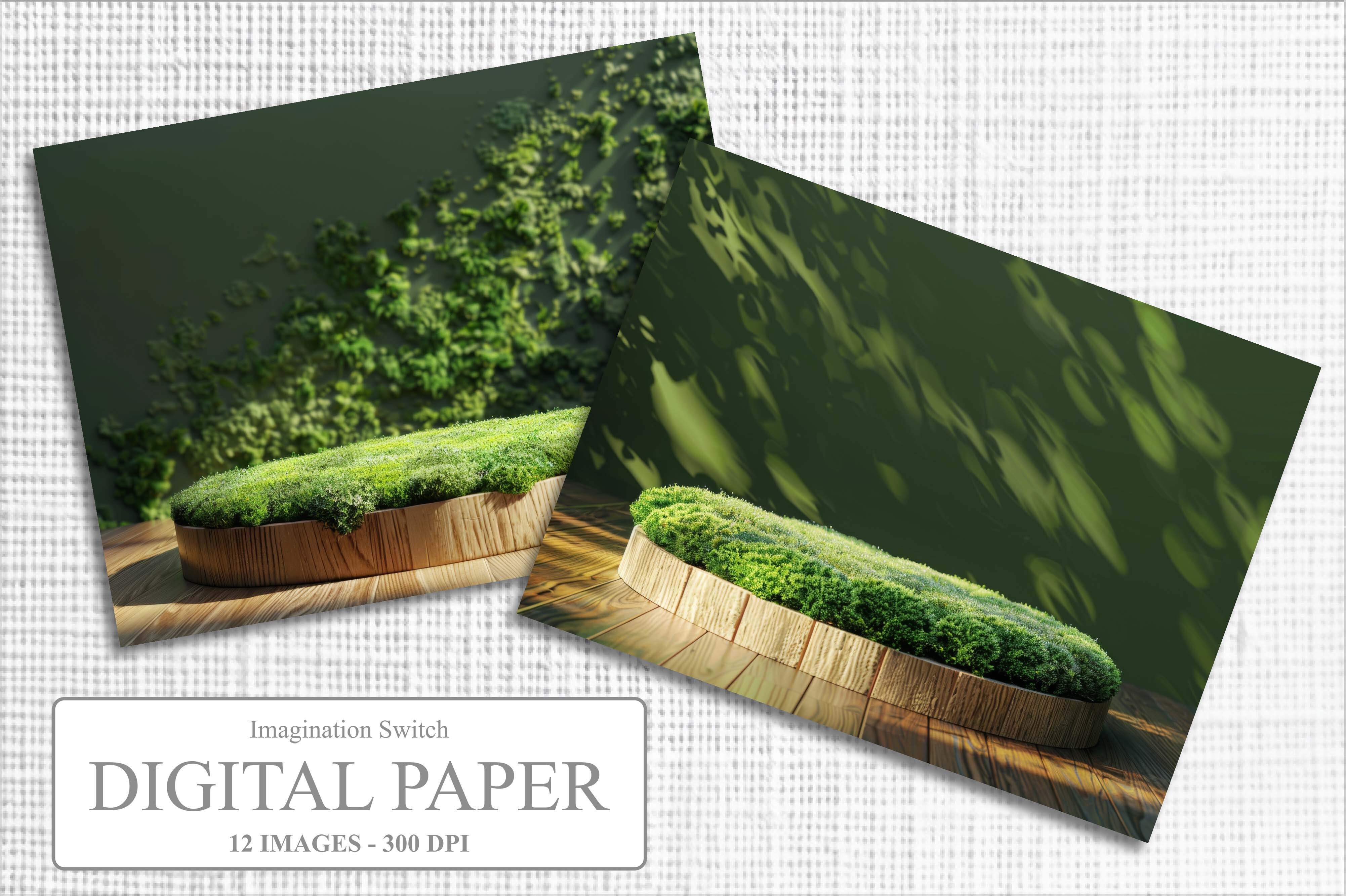Greenery Displays Digital Paper Graphic by Imagination Switch ...