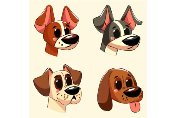 Hand Drawn Dog Clipart Illustration