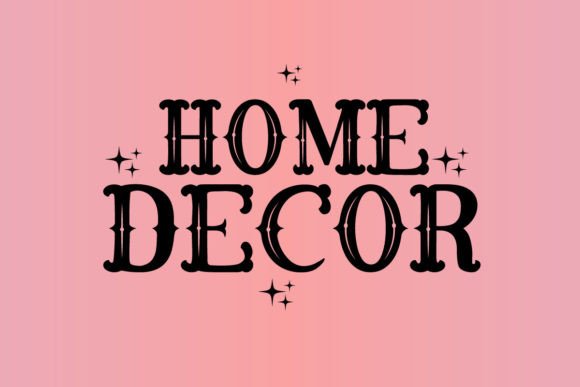 Home Decor Font - Preview 1
