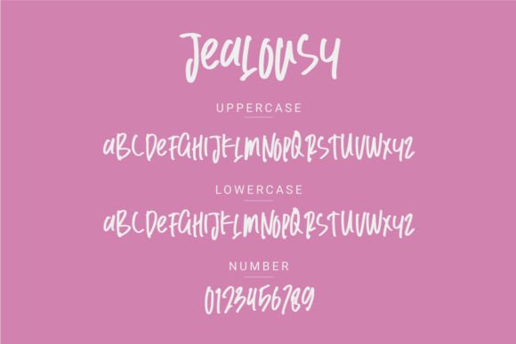 Jealousy Font - Preview 1