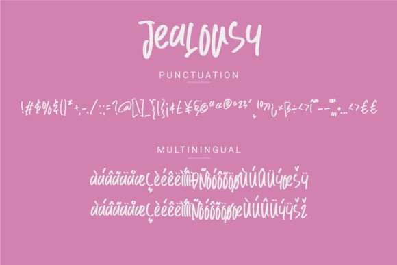 Jealousy Font - Preview 2