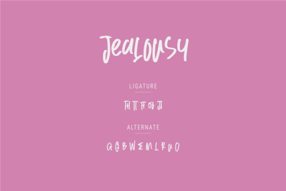 Jealousy Font - Preview 3