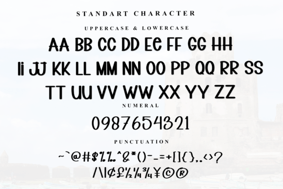 Mega Vintage Font PNG with transparent background - Preview 4