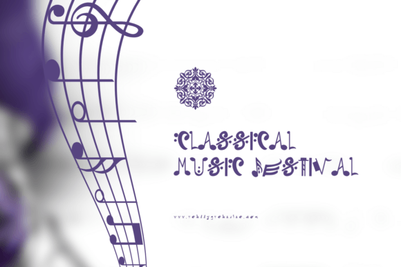 Musical Notation Font PNG with transparent background - Preview 3