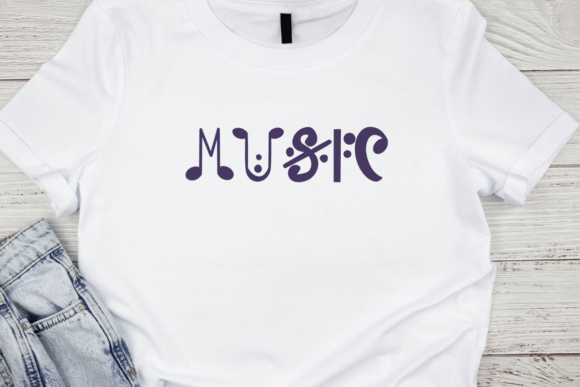 Musical Notation Font PNG with transparent background - Preview 4