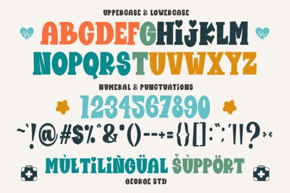 Nurse School Font PNG with transparent background - Preview 5