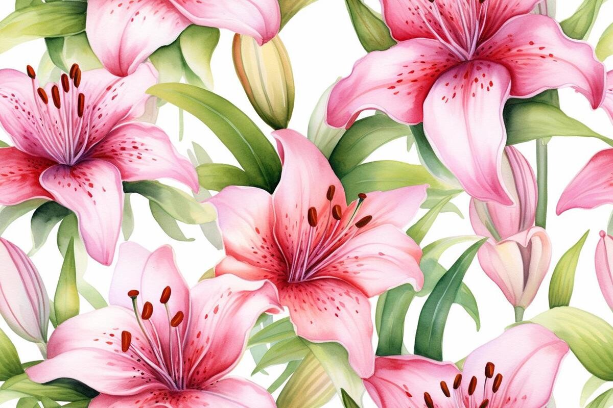 Pink Petals Delight Pattern Graphic by Ranya Art Studio · Creative Fabrica