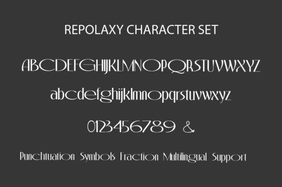 Repolaxy Font PNG with transparent background - Preview 1