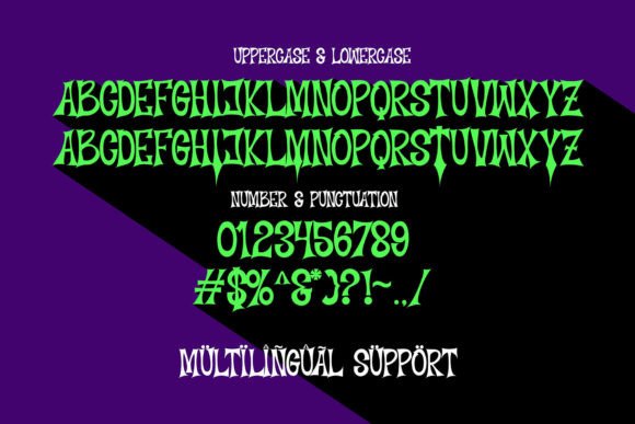 Shadow Haunt Font PNG with transparent background - Preview 1