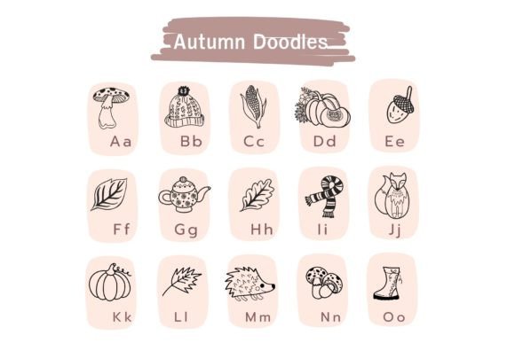 Autumn Doodles Font - Preview 1