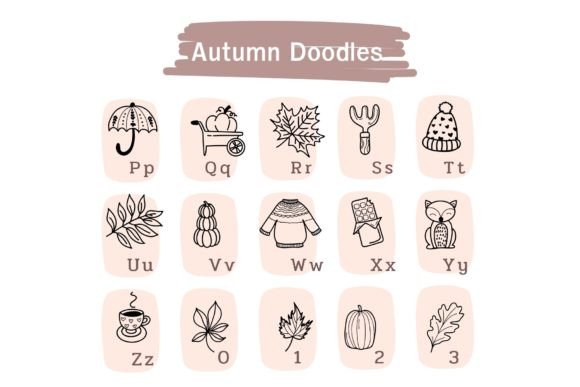 Autumn Doodles Font - Preview 2