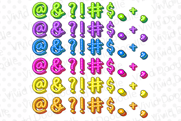 Bubble Rainbow Font - Preview 2
