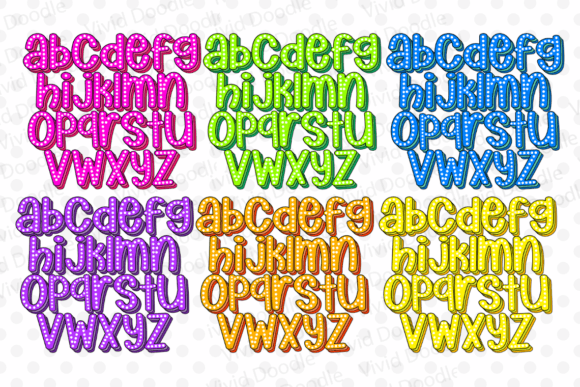 Bubble Rainbow Font - Preview 5