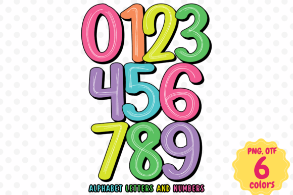 Bubble Rainbow Scribble Font - Preview 2