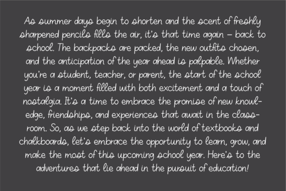 Class Notes Font - Preview 1