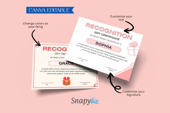 Custom Gift Certificate Voucher Template