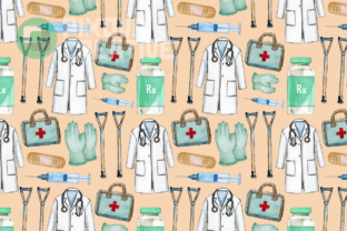 Doctor Medical Seamless Pattern Graphic by Pixova Creative · Creative ...