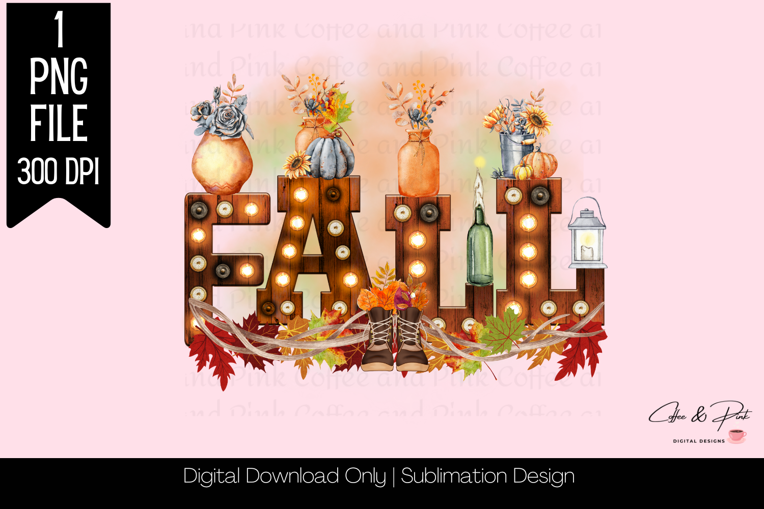 Fall Graphic by Coffee and Pink · Creative Fabrica