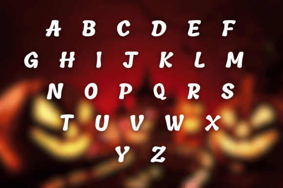 Halloween Spooky Night Font PNG with transparent background - Preview 1