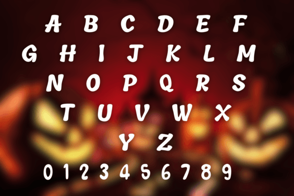 Halloween Spooky Night Font PNG with transparent background - Preview 2
