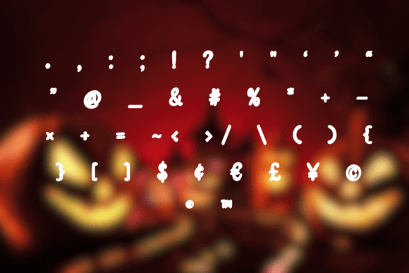 Halloween Spooky Night Font PNG with transparent background - Preview 3