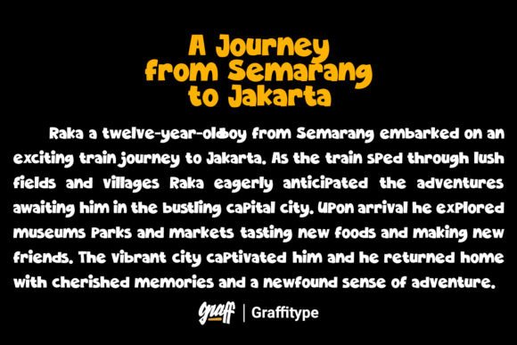 Jakarta Display Font PNG with transparent background - Preview 1