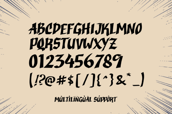 Lobster Cracker Font PNG with transparent background - Preview 5