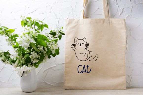 My Cat Font PNG with transparent background - Preview 4