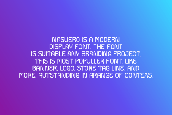 Nasuero Font PNG with transparent background - Preview 3
