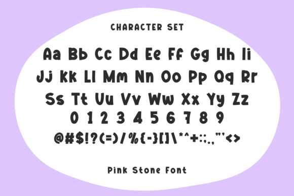 Pink Stone Font font preview - 5