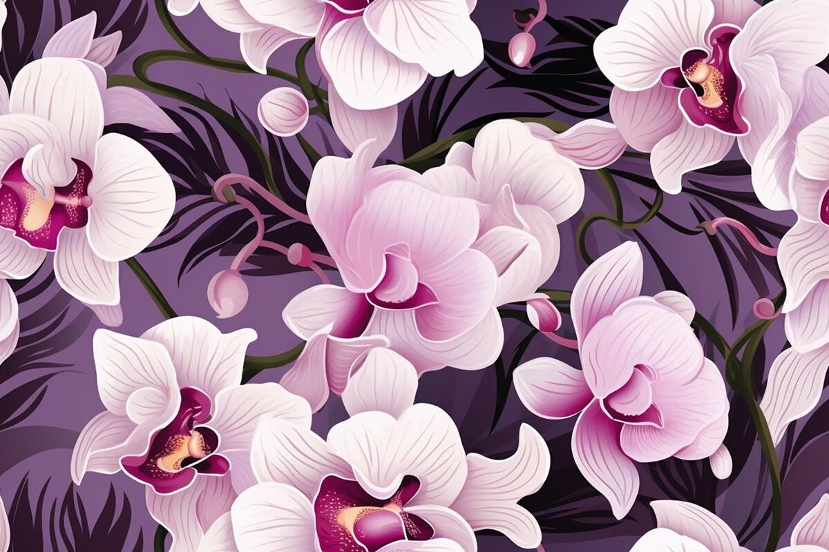 Decorative Pink Petals Pattern Graphic by Ranya Art Studio · Creative ...