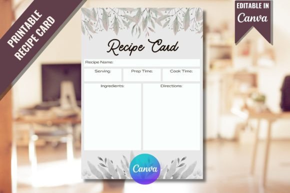Printable Recipe Card Template
