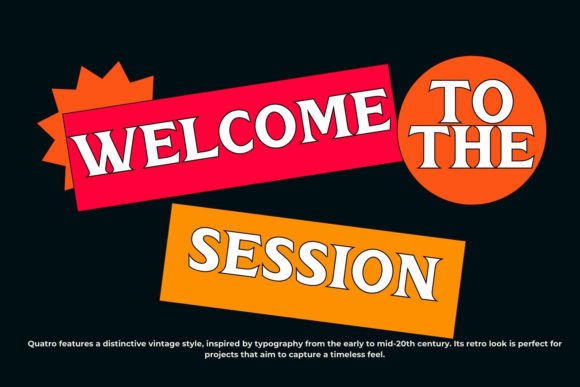 Quatro Font PNG with transparent background - Preview 2