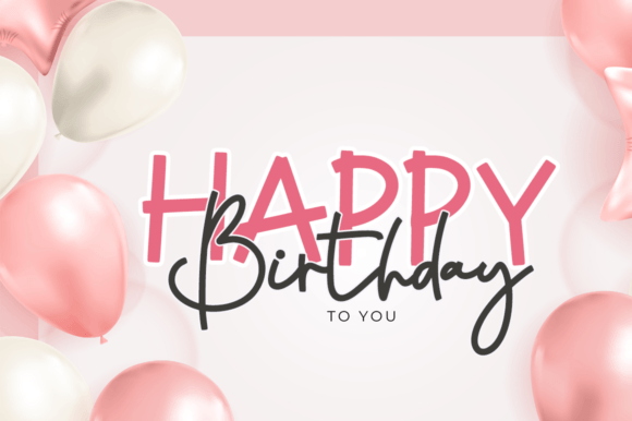 Rainbow Cupcake Font PNG with transparent background - Preview 1
