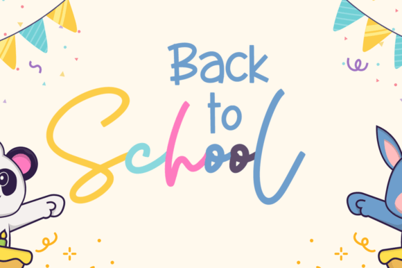 Rainbow Cupcake Font PNG with transparent background - Preview 2