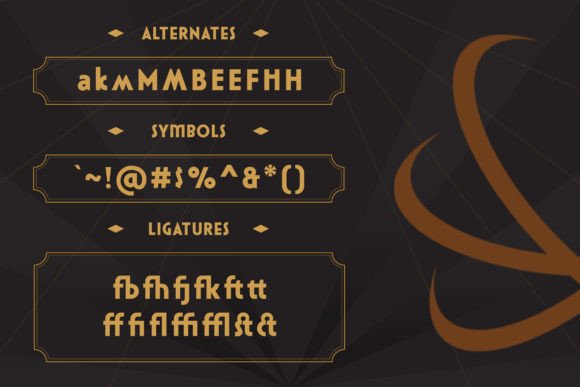 Silvadeco Font PNG with transparent background - Preview 2