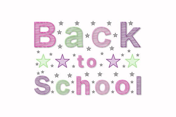 Simple Stroke Font PNG with transparent background - Preview 1