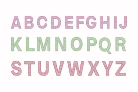 Simple Stroke Font PNG with transparent background - Preview 2