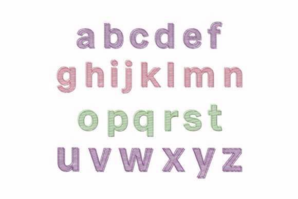 Simple Stroke Font PNG with transparent background - Preview 3