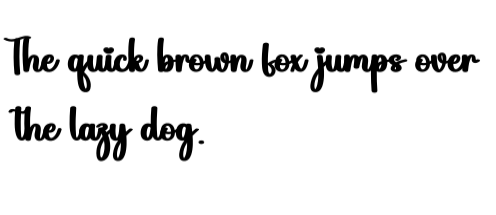 Simple Thick Script Font Simple Thick Font by Strongkeng Old · Creative Fabrica