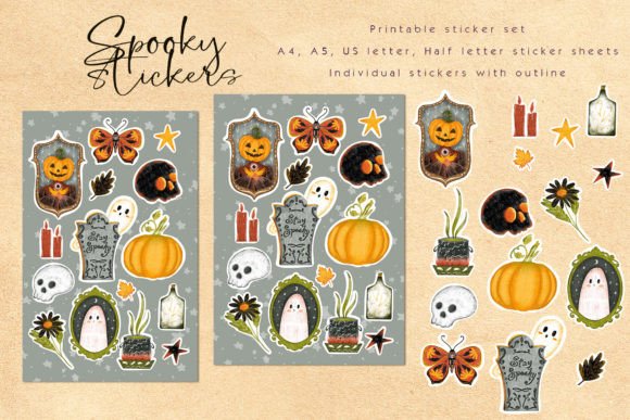 Spooky Sticker Set