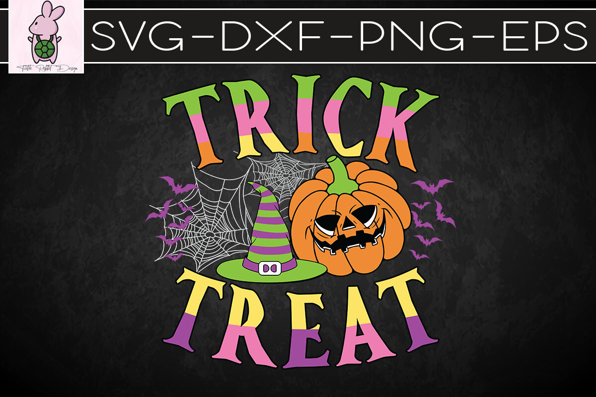 Trick or Treat Crazy Pumpkin SVG Graphic by Turtle Rabbit · Creative ...