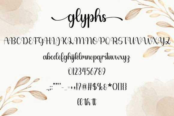 Glyphs Font - Preview 5