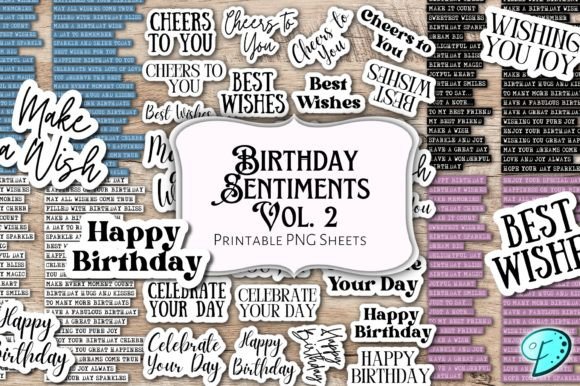 Birthday Sentiments Printable Vol. 2