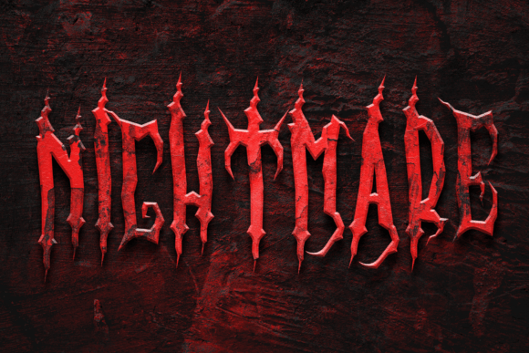Creepy Broom Font PNG with transparent background - Preview 4